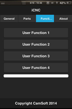 icnc user machine functions page